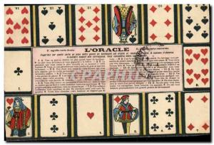 Old Postcard Folklore Clairvoyance Cartomancy Playing cards