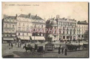 Angers Old Postcard rallying Square Post office