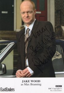 Jake Wood as Max Branning BBC Eastenders Hand Signed Cast Card Photo