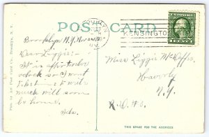 1915 Williamsburg Bridge New York City NYC Historical Landmarks Posted Postcard