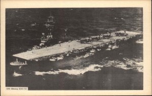 US Military Aircraft Carrier USS Siboney Postcard