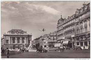 RP: MONTPELLIER, Herault, France, PU-1957 : Place de la Comedie