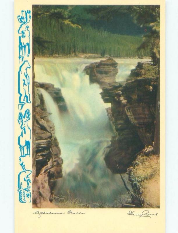 Unused Pre-1980 WATERFALL Athabasca Falls - Near Lake Louise Alberta AB E4234