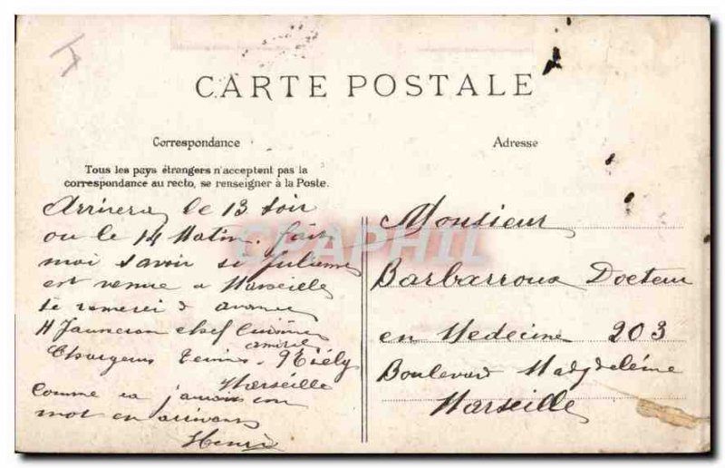 Old Postcard Le Havre In Children Cliffs