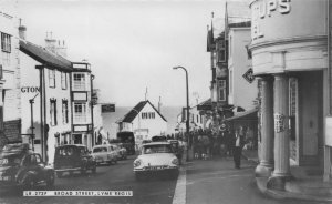 Classic Cars & Fashion at Broad Street Lyme Regis Dorset RPC Postcard