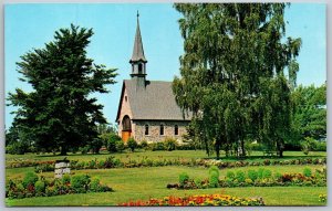 Vtg Grand Pre Nova Scotia Canada Evangeline Memorial Church Chrome View Postcard