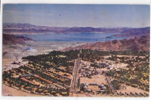 Aerial View of Boulder City Lake Mead Bird’s Eye View Chrome Vintage Postcard