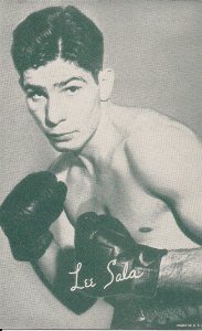 Lee Sala, Pro Boxer 1950's, Sports, Boxing, ARCADE CARD Green Tone