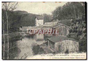 Old Postcard Auvergne La Bourboule Dam and Lake