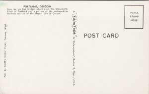 Portland Oregon Aerial View Unused Postcard E96