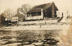 c1910 RPPC Postcard; House on the Illinois? River, Posted Rome IL Peoria County