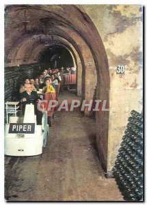 Postcard Modern Champagne Piper Heidsieck Reims Train Henri Vannier