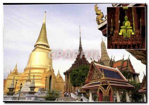 Modern Postcard Golden Chedi in the Temple of the Emerald Buddhe