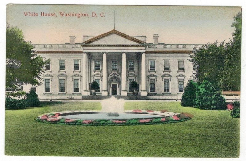 United States 1910 Unused Postcard Washington DC White House
