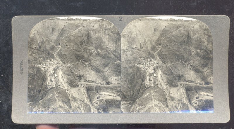 REAL TRANSVAAL SOUTH AFRICA PREMIER DIAMOND MINE VINTAGE STEREOVIEW CARD