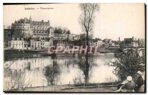 Postcard Old Amboise panorama