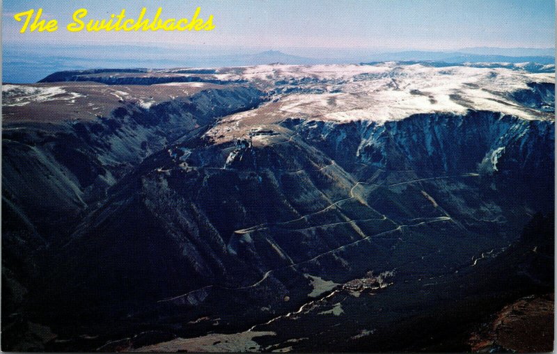 Vtg The Switchbacks between Cooke City & Red Lodge Yellowstone Park WY Postcard