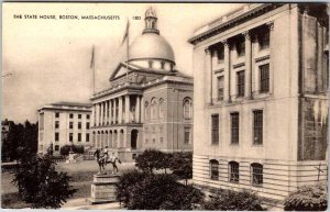 Postcard BUILDING SCENE Boston Massachusetts MA AM3283