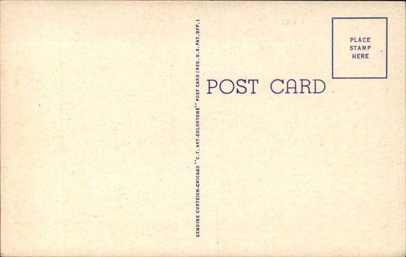 Chester IL Illinois Swimming Pool c1930-50s Vintage Postcard