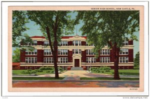 NEW CASTLE, Pennsylvania, 1930-1940's; Senior High School