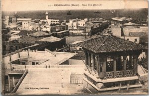 Morocco Casablanca Une Vue Generale Vintage Postcard 04.08