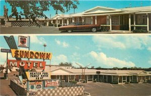 Arizona Holbrook Rte 66 1960s Sundown Motel Duchscherer Dexter Postcard 22-8326