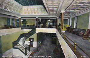 Iowa Des Moines Wellington Hotel Lobby