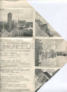 416464 USA NEW YORK Vintage folding postcard w/ ADVERTISING