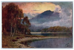 c1910 The Trossachs Loch Katrine Picturesque Scotland Oilette Tuck Art Postcard