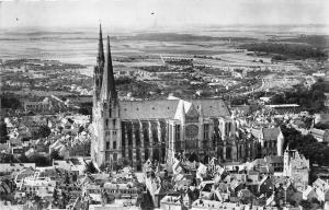 BG29661 chartres la cathedrale vue d avion  france  CPSM 14x9cm