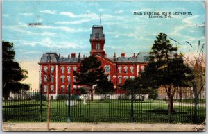 Lincoln Nebraska, 1925 Main Building State University College, Vintage Postcard