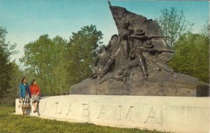 Vicksburg MS, Alabama State Confederate Monument, Civil War Battlefield 1960's