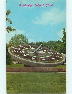 Unused Pre-1980 FLORAL CLOCK Frankfort Kentucky KY Q7871@