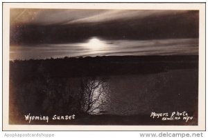 Wyoming Sunset Meyers Photo Rawlins Wyoming Real Photo