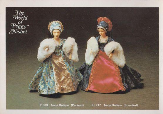 Anne Boleyn Toy Doll The World Of Peggy Nisbet Postcard