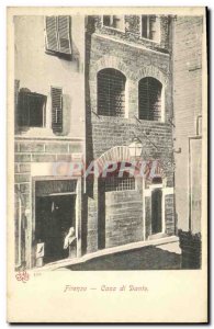 Old Postcard Firenze Casa di Dante