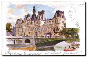 Old Postcard Paris City Hall