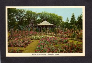 NY Mills Rose Gardens Flowers Thornden Park Syracuse New York Postcard