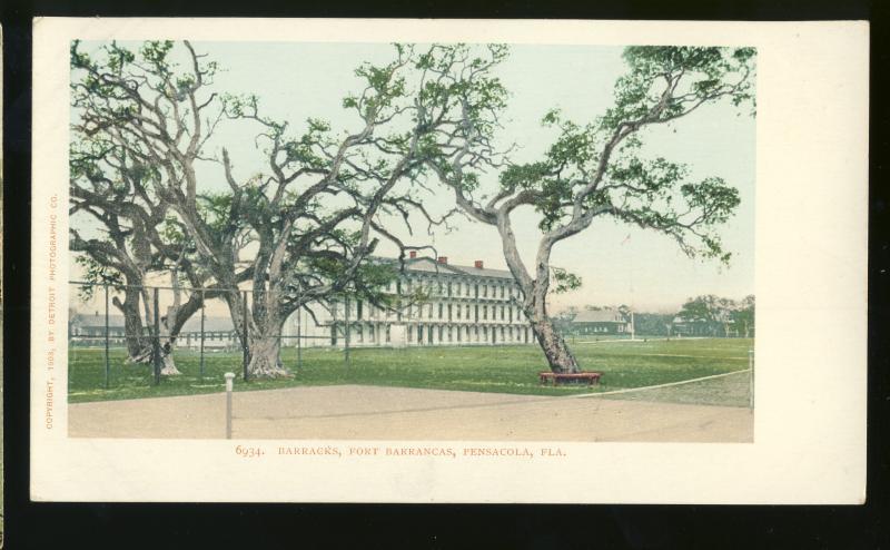 Pensacola, Florida/FL Postcard, Fort Barrancas Barracks