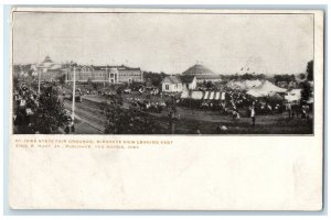 c1905's Birds Eye View Looking East Iowa State Fair Des Moines Iowa IA Postcard