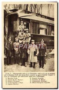 Vintage Postcard Militaria Compiegne Armistice