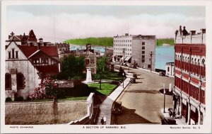 A Section of Nanaimo BC British Columbia Unused Schwarze RPPC Postcard H50