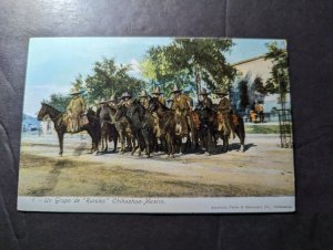 Mint Mexico Postcard A Group of Rural Soldiers on Horses Chihuahua Mex