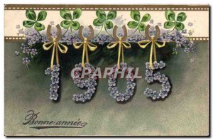 Old Postcard Fantasy Flowers Year 1905