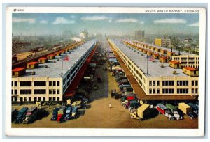 c1940 South Water Market Morgan Exterior Building Chicago Illinois IL Postcard 