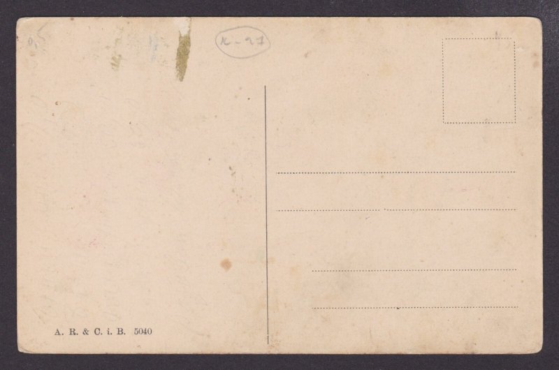 Vintage postcard, Dogs, The hearing, Unposted