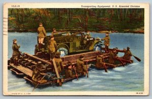 1943  WW2  Camp Swift Texas   US Armored Division  Private Elmore  Postcard