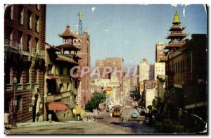 Modern Postcard California Street Cable Cars