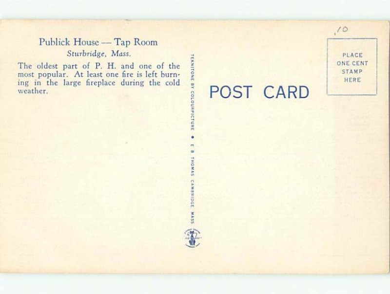 Linen RESTAURANT SCENE Sturbridge Massachusetts MA W6050