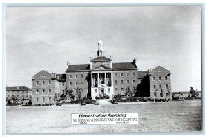 c1940 Administration Building Veterans Hospital Tomah Wisconsin WI RPPC Postcard